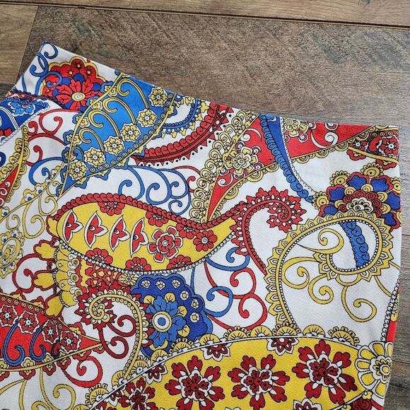 Talbots Petites Paisley Swirl Short Pencil Skirt 4P - Picture 5 of 10